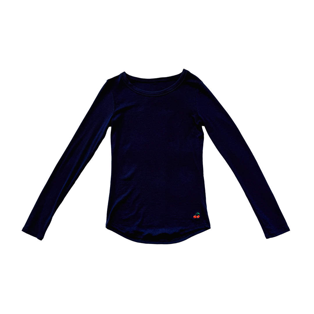 Juicy Ladies Cherry Long Sleeve Tee – 100% Organic Cotton