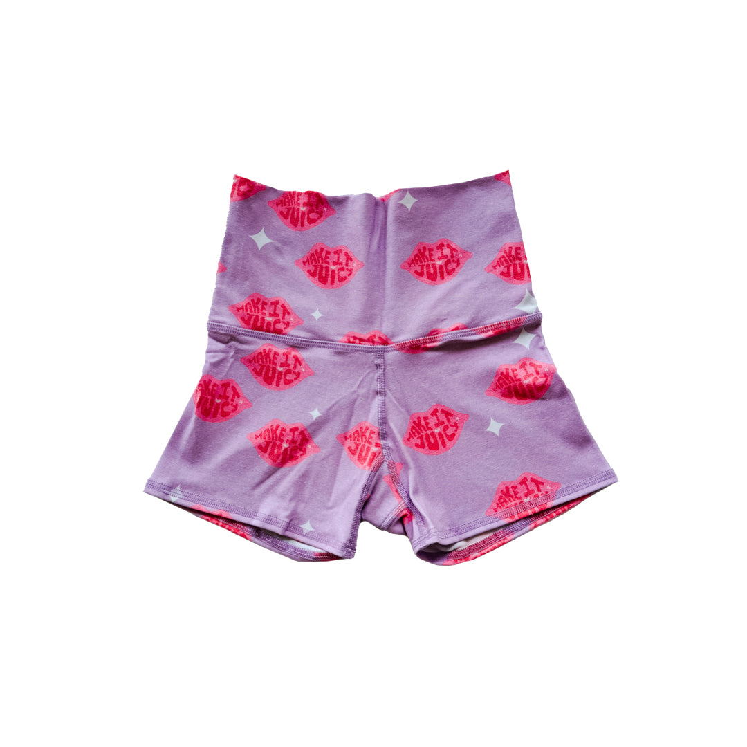 Make It Juicy High-Waisted Graphic Shorts