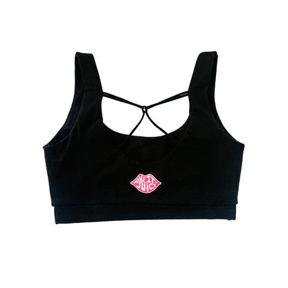 Juicy Ladies Black Bralette – 100% Organic Cotton