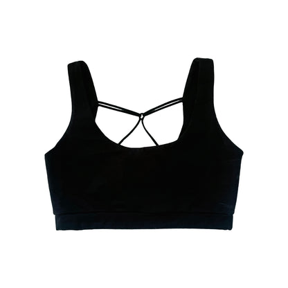 Juicy Ladies Black Bralette – 100% Organic Cotton