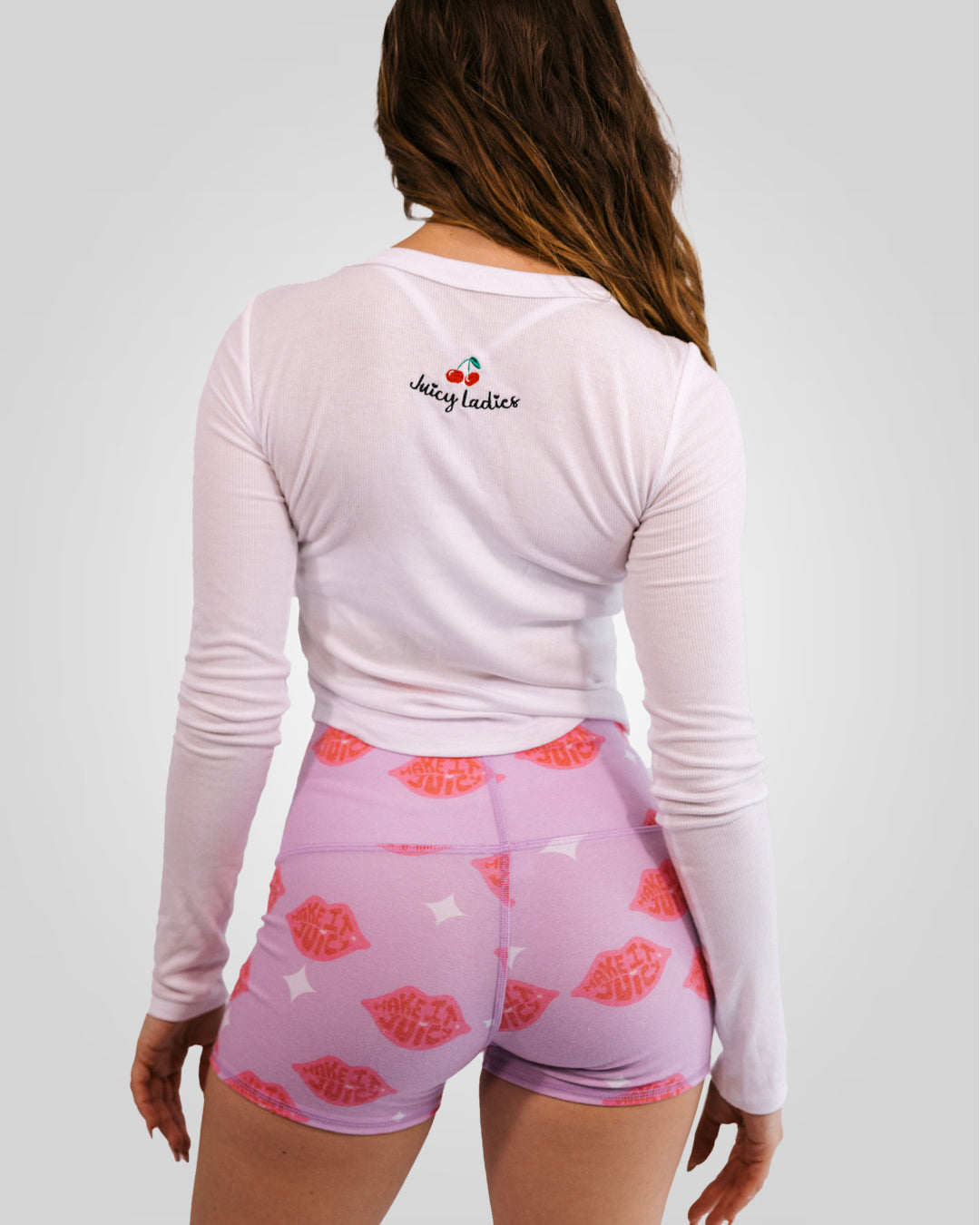 Organic Cotton White Long Sleeve Crop Top