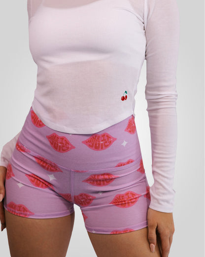 Make It Juicy High-Waisted Graphic Shorts
